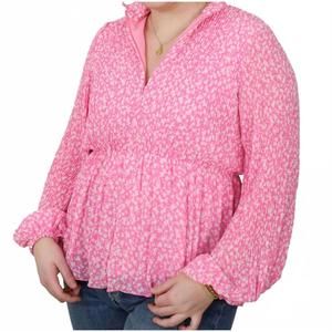 NEW CRAS bina long sleeve blouse in pink